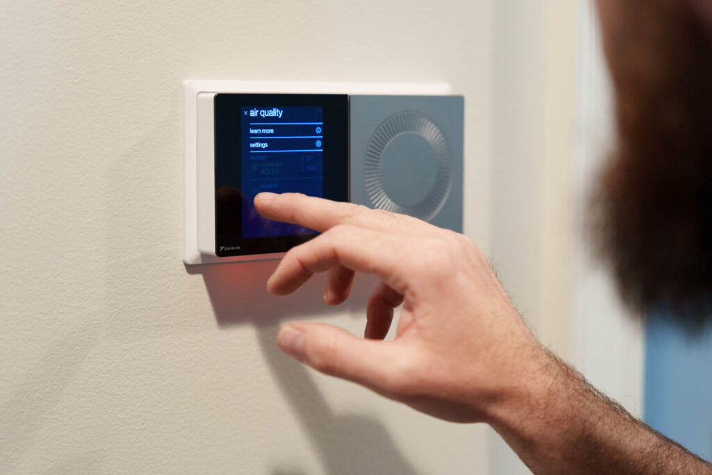 HVAC Zoning system controller installed in a customer's home in Columbus, GA