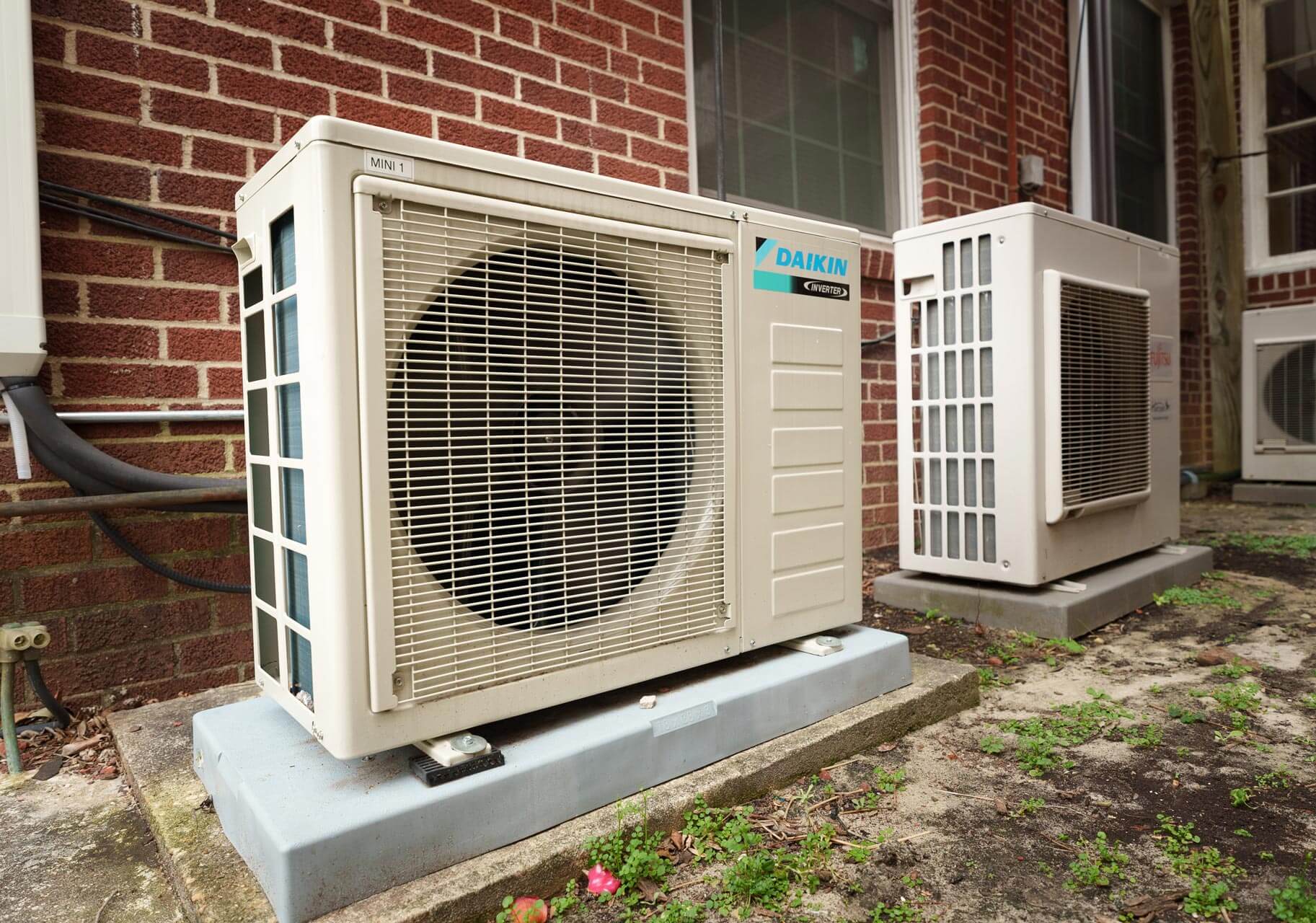 Daiken Heat Pump installed on the exterior of a home in Columbus, GA
